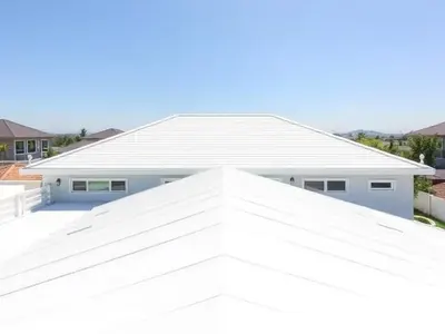 Clean modern home rooftop after professional roof cleaning
